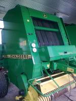 John Deere 580 lis,síť,provázek,řezání