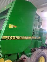 John Deere 580 lis,síť,provázek,řezání