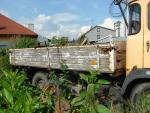 Podvozek z kompresoru +korba z avie 21 rozměr 170cm X 280cm, vhodná na výrobu dvoukolky za traktor, podlada z voduvzdorné překližky 