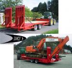 DAMCO - 3-osý přívěsový podvalník, za traktor, NOVÝ