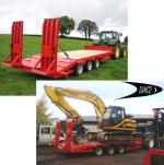 DAMCO - 2-osý přívěsový podvalník, za traktor, NOVÝ