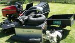 traktor 16HP Vanguard hydro +kultivátor +vozík +motor +koše