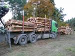 Lesovůz Scania 6x4,R124-r.2004 +přívěs LEMEX r.2006