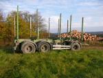 Lesovůz Scania 6x4,R124-r.2004 +přívěs LEMEX r.2006