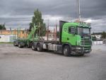 Lesovůz Scania 6x4,R124-r.2004 +přívěs LEMEX r.2006