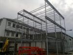 Konstrukce (ocelová) administrativní budovy - 3patra