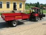 Návěs, přívěs, kára za traktor s TP, nový ČR 