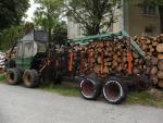 malotraktor + vyvážecí kára 