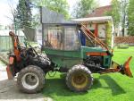 malotraktor + vyvážecí kára 