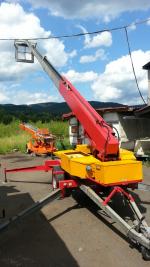 MONTÁŽNÍ PLOŠINA 15m na 10.5m, na baterie +220V - DENKA LIFT