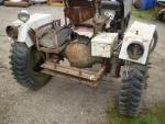 Malotraktor domácí výroby, motor Multicar čtyřválec diesel, zadní náprava P-V3S, 