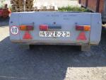 Přívěs Kovopodnik Brno, SPZ, prošlá TK 8/2016, celková váha 400 kg, 