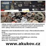 Vykoupíme veškeré staré akumulátory,elektromotory,Ostrava