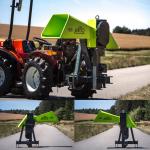 Štěpkovač špalíkovač za traktor s řemenovým převodem 